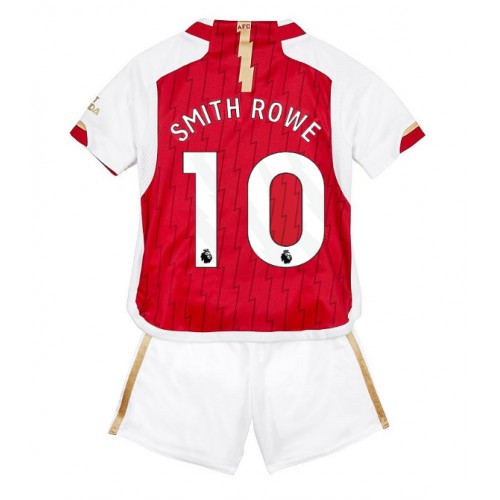 Fotballdrakt Barn Arsenal Emile Smith Rowe #10 Hjemmedraktsett 2023-24 Kortermet (+ Korte bukser)